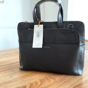 Vegan Leather Matt & Nat briefcase bag. Brand new. Retails for 220CAD$. Unisex
